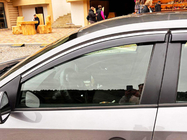 Renault Fluence 2009–2016 Logu vēja deflektori ar hromētu līsti Niken Luxury (4 gab.) foto 3