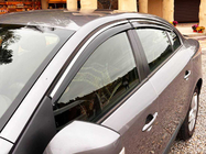 Renault Fluence 2009–2016 Logu vēja deflektori ar hromētu līsti Niken Luxury (4 gab.) foto 1