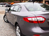 Renault Fluence 2009–2016 Logu vēja deflektori ar hromētu līsti Niken Luxury (4 gab.) foto 7