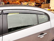 Renault Fluence 2009–2016 Logu vēja deflektori ar hromētu līsti Niken Luxury (4 gab.) foto 4