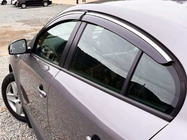 Renault Fluence 2009–2016 Logu vēja deflektori ar hromētu līsti Niken Luxury (4 gab.) foto 5
