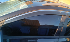 Skoda Octavia III A7 2013–2019 Logu vēja deflektori ar hromētu līsti Niken Luxury (SW, 4 gab.) foto 4
