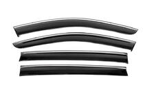 Volkswagen ID.6 2021– Logu vēja deflektori ar hromētu līsti Niken Luxury (4 gab.) foto 2