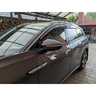 Logu vēja deflektori ar hromētu līsti Niken Luxury (4 gab.) foto 4