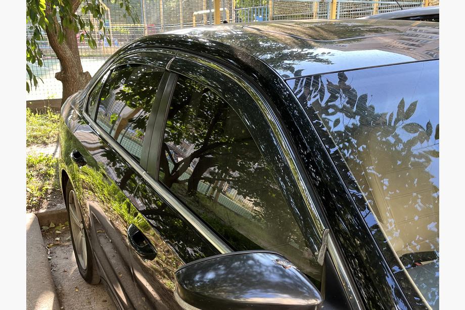 Volkswagen Passat B7 2012–2015 Logu vēja deflektori ar hromētu līsti Niken Luxury (USA, 4 gab.) Foto 3