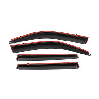 Logu vēja deflektori ar hromu Niken Luxury (4 gab.) Toyota Land Cruiser Prado 150 2009–2023 foto 4