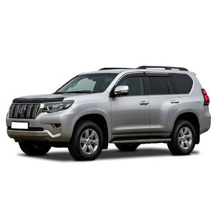 Logu vēja deflektori ar hromu Niken Luxury (4 gab.) Toyota Land Cruiser Prado 150 2009–2023 foto 1