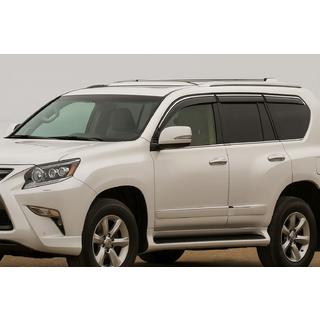 Logu vēja deflektori ar hromētu moldingu Niken Luxury (6 gab.) Lexus GX460 2009–2023 foto 1