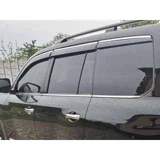 Logu vēja deflektori ar hromētu līsti Niken Luxury (2008-2015, 6 gab.) Lexus LX570/450d 2008–2022 foto 3