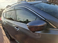 Nissan X-trail T32/Rogue 2014–2021 Logu vēja deflektori ar hromētu moldingu Niken Luxury (6 gab.) foto 1
