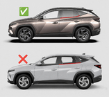Hyundai Tucson NX4 2021– Ievietojamie logu vēja deflektori Niken Luxury (4 gab.) foto 5