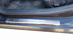 Renault Laguna 2001–2007 Sliekšņu uzlikas OmsaLine (4 gab., nerūsējošais tērauds) foto 1