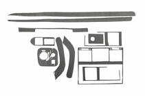 Mercedes G class W463 1990–2018 Paneļa uzlikas Karbon foto 2