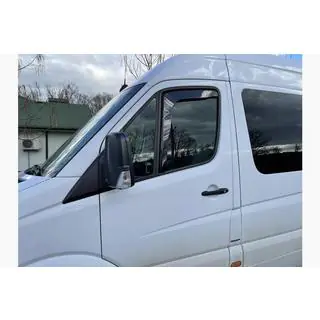 Logu vēja deflektori, ieliekamie (2 gab., HEKO) Volkswagen Crafter 2006–2016 foto 2