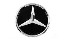 Mercedes C-class W205 2014–2021 Izpārdošana Priekšējā emblēma zem stikla, hromēta apmale a2058806406 (vitrīnas paraugs) foto 1