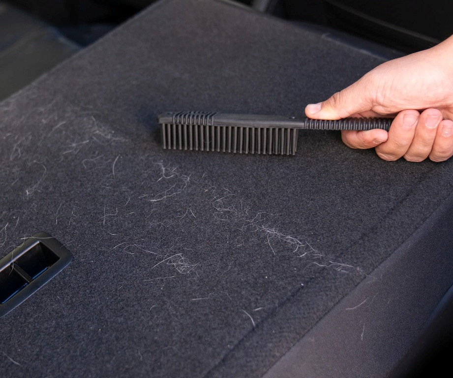Padomi mājdzīvnieku spalvu tīrīšanai automašīnā
