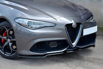 Alfa Romeo Giulia 2016–2022 Priekšējā lūpas uzlika DPT (2016-2019, spīdīgi melna) foto 1