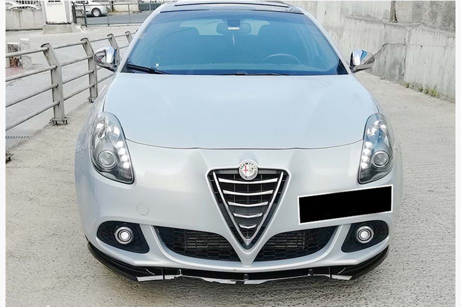 Alfa Romeo Giulietta 2010–2020 DPT priekšējā bampera lūpa (ABS, melns spīdīgs, 3 gab.) Image