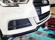 Audi A3 2012–2020 Priekšējā bufera lūpas uzlika DPT V-2 (spīdīgi melna) foto 1