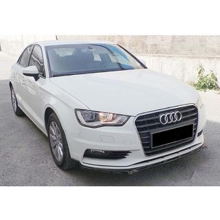 Priekšējā bampera lūpas spoilers DPT V-3 (Sedan/HB, spīdīgi melns) Audi A3 2012–2020 foto 2