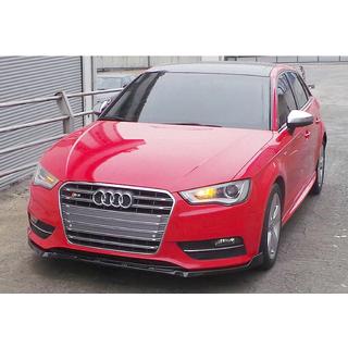 Priekšējā bampera lūpas spoilers DPT V-3 (Sedan/HB, spīdīgi melns) Audi A3 2012–2020 foto 3