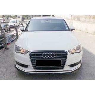 Priekšējā bampera lūpas spoilers DPT V-3 (Sedan/HB, spīdīgi melns) Audi A3 2012–2020 foto 4