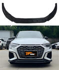 Audi A3 2020– Priekšējā lip uzlika DPT V-1 (melns spīdīgs) foto 1