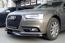 Audi A4 B8 2007–2015 Priekšējā bampera lūpas uzlika DPT (2011-2015, krāsošanai) foto 1