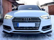 Audi A4 B9 2015–2024 Priekšējā lip uzlika DPT V-1 (S-Line, 2015-2019, spīdīgi melna) foto 5