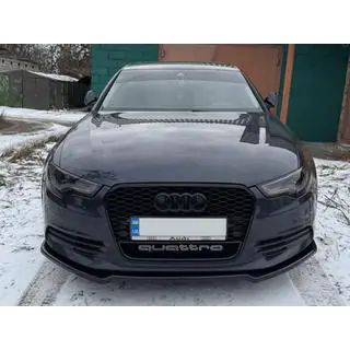 Priekšējā lūpas uzlika DPT V-2 (S-Line, 2011-2015) (spīdīgi melna)