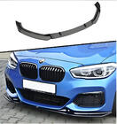 BMW 1. sērija F20/F21 2011–2019 DPT priekšējā bampera lip spoilers (spīdīgi melns) foto 1