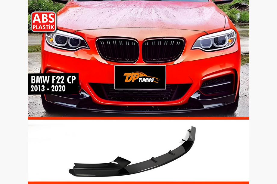 BMW 2. sērija F22/F23 2014–2021 DPT V-1 priekšējā lūpas uzlika (M Performance, melns spīdīgs) Image