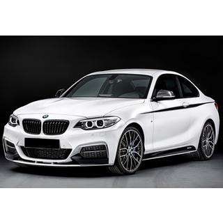 Priekšējā lūpas uzlika DPT V-2 (M Performance, spīdīgi melna) BMW 2. sērija F22/F23 2014–2021 foto 1