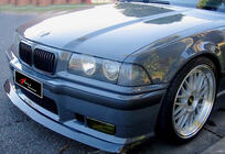 BMW 3. sērija E36 1990–2000 DPT priekšējā lūpa (M3, melns spīdīgs) foto 1