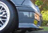 BMW 3. sērija E36 1990–2000 DPT priekšējā lūpa (M3, melns spīdīgs) foto 2