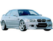 BMW 3. sērija E46 1998–2006 DPT priekšējā bampera lūpas uzlika (Hamman, spīdīgi melna) foto 2