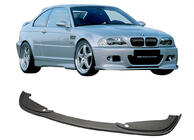 BMW 3. sērija E46 1998–2006 DPT priekšējā bampera lūpas uzlika (Hamman, spīdīgi melna) foto 1