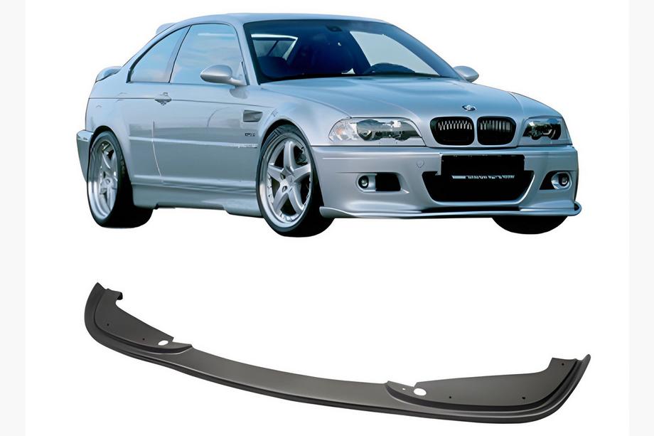 BMW 3. sērija E46 1998–2006 DPT priekšējā bampera lūpas uzlika (Hamman, spīdīgi melna) Image