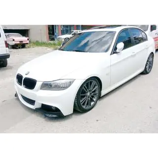 Priekšējā splitera flap uzlikas DPT (E90 M-Sport 2008-2011, spīdīgi melnas, 2 gab.) foto 2