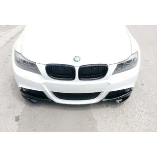 Priekšējā splitera flap uzlikas DPT (E90 M-Sport 2008-2011, spīdīgi melnas, 2 gab.) foto 3
