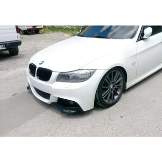 Priekšējā splitera flap uzlikas DPT (E90 M-Sport 2008-2011, spīdīgi melnas, 2 gab.)