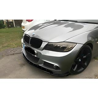 Priekšējā bampera lūpa DPT V-1 (E90 M-Sport 2008-2011, spīdīgi melna) foto 1