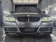 BMW 3. sērija E90/E91 2005–2011 Priekšējā lūpa DPT (E90 M-Sport 2005-2008, melna spīdīga) foto 5
