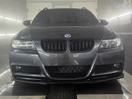 BMW 3. sērija E90/E91 2005–2011 Priekšējā lūpa DPT (E90 M-Sport 2005-2008, melna spīdīga) foto 6