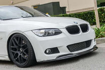 BMW 3. sērija E92/E93 2006–2013 Priekšējais lūpas spoileris CSL-Style DPT (M-Sport 2006-2010, melns spīdīgs) foto 1