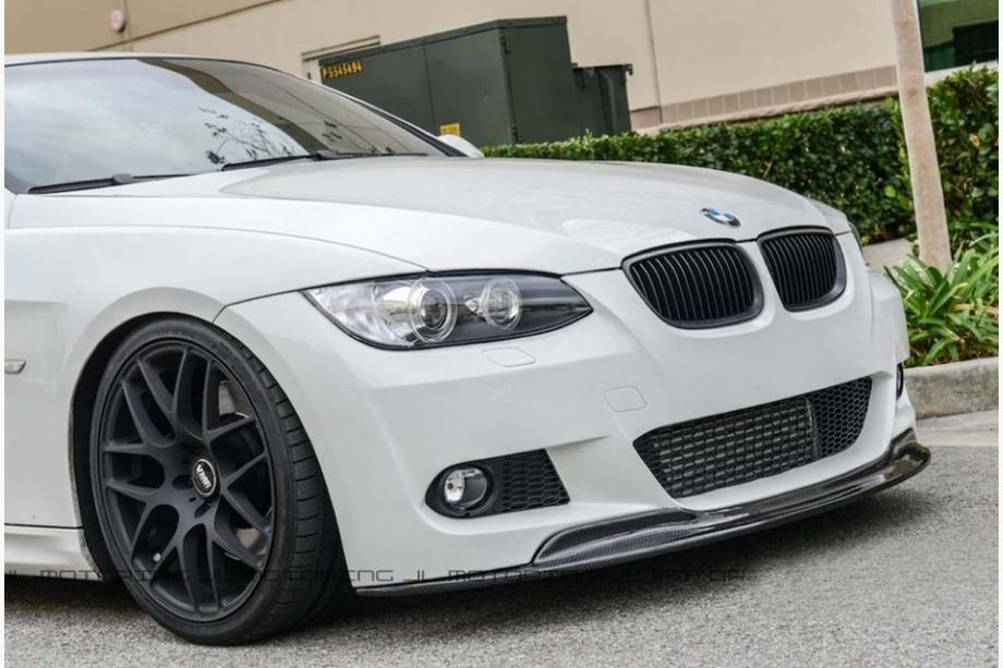 BMW 3. sērija E92/E93 2006–2013 Priekšējais lūpas spoileris CSL-Style DPT (M-Sport 2006-2010, melns spīdīgs) Image