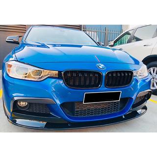 DPT priekšējā lūpas uzlika (M Performance, melns spīdīgs) BMW 3. sērija F30/F31 2012–2019 foto 2