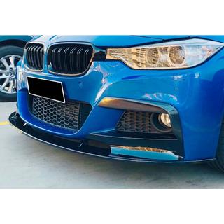 DPT priekšējā lūpas uzlika (M Performance, melns spīdīgs) BMW 3. sērija F30/F31 2012–2019 foto 1