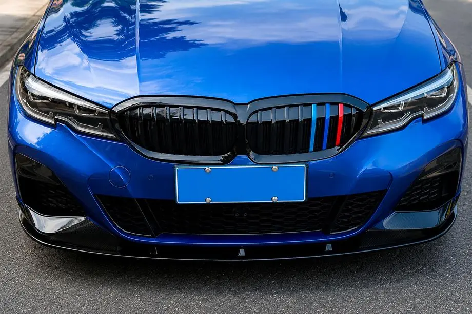 BMW 3. sērija G20/G21 2018– Priekšējā bampera lūpa DPT V-2 (M Technic, spīdīgi melna) Foto 2