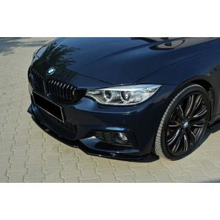 Priekšējā bampera lūpas uzlika DPT V-2 (M-Sport, spīdīgi melna) BMW 4 sērija F32/F33/F36 2012–2020 foto 1